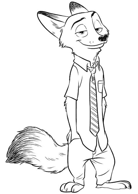 awful printable zootopia coloring pages